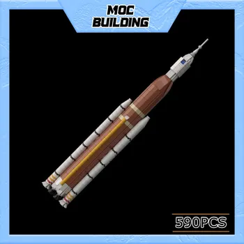 1:220 Mastelio SLS blokas 1 raketos modelis Moc statybiniai blokai 