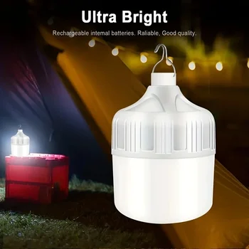 1 pc-LED įkraunamos lemputės avarinis apšvietimas, elektros energijos tiekimo nutraukimas, buitinis lauko kempingas naktinis turgaus stovo stovas lempa