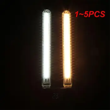 1 ~ 5PCS LED knygų žibintai mini nešiojami LED USB lemputės itin ryškūs R mobilus maitinimas Įkrovimas USB naktinė lempa Vidaus apšvietimas Naktis
