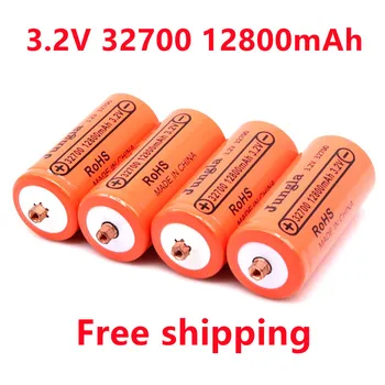 100% originale Batterie Įkraunamas lifepo4 32700 3.2V 12800mAh Lithium fer Phosphate avec vis nouveau