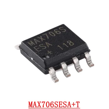 10Dalys MAX706SESA+T MAX706SESA SOIC-8 Naujas originalus mikroprocesorinis monitorius Chip MAX705ESA+T MAX706ESA+T