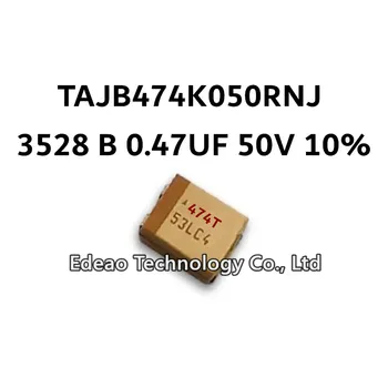 10Pcs/LOT NEW B-Type 3528/1210 B 0.47UF 50V ±10% Žymėjimas:474T TAJB474K050RNJ SMD tantalo kondensatorius
