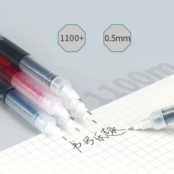 10Pcs Rollerball Pens Set Graffit Gel Pen 0.5mm Needle Nib Visible Pen Rod 3 spalvos Scrapbooking Journaling Drawing