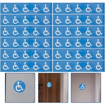 12 Lapai Neįgaliųjų vežimėlių lipdukai Klijai Neįgaliojo vežimėlis Simbolis Ženklas Lipdukai Lipdukai