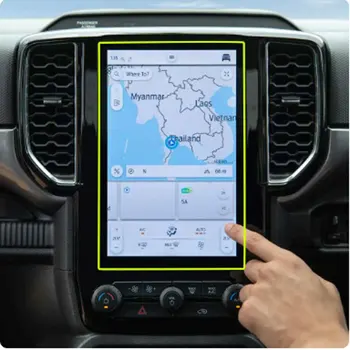 12inch Ford Ranger Wildtrak Raptor 2022 2023 Automobilių informacijos ir pramogų GPS navigacijos ekrano apsauga Grūdinto stiklo apsauginė plėvelė