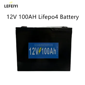 12V 12.8V 100Ah LiFePO4 baterija RV kemperiams golfo vežimėlis bekelei ir kt.