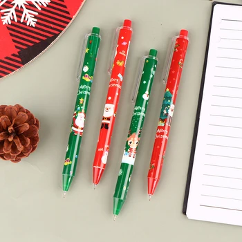 12Vnt Kalėdų tematikos geliniai rašikliai Mieli parašo rašikliai Animaciniai filmai Kanceliarinės prekės Geliniai rašikliai Biuro parašo rašikliai