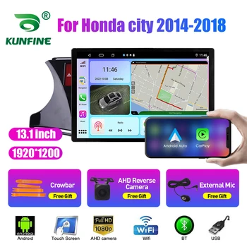 13.1 colių Automobilių radijas Honda miestui 2014-2018 Automobilio DVD GPS navigacija Stereo Carplay 2 Din centrinė multimedija Android Auto