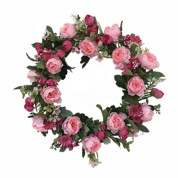 16 colių dirbtinio šilko rožių žiedas DaisyTwig pagrindo vainikas vestuvėms Vidaus dekoravimas Šventė Šventė Vakarėlis Dekoras