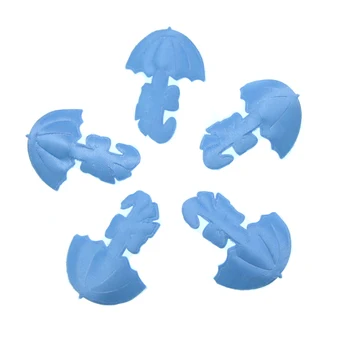 180vnt Medžiaginis skėtis Baby Shower Favors Blue Boy Satin Aplikacijai/apdailai/Amatams/dekoracijoms 32 x 36mm