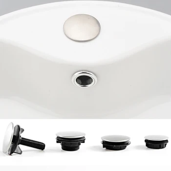 1PC 4Size Round nerūdijančio kriauklės skylės dangtis Praktiškas virtuvės vonios maišytuvas Plovimo baseino apdaila Vonios nutekėjimas Tuščias kištuko kamštis