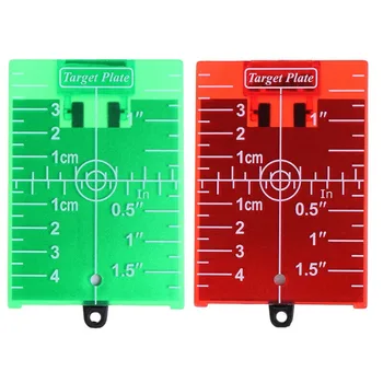 1PCS colis / cm magnetinė lazerinė tikslinė kortelių plokštė, skirta žalios / raudonos spalvos lazerio lygiui