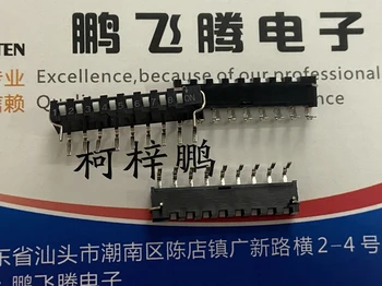 1PCS Taiwan Yuanda DIP SIP-08A-V vienos eilės rinkimo kodo jungiklis 8 bitų lenkta pėda 8P šoninio rinkimo klavišo tipas 2.54 mm