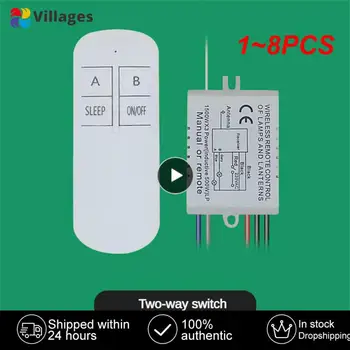1~8PCS 1/2/3 Way Relay 220V RF Remote Digital Wireless Remote Control Switch Lubų ventiliatoriaus skydelio valdymo jungiklis lemputei