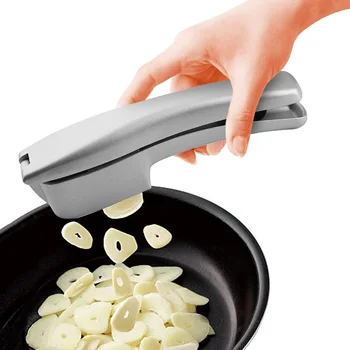 2-in-1 daugiafunkcinis virtuvės buitinis rankinis česnakų presas aliuminio lydinio česnako smulkintuvas virtuvės daržovių įrankis