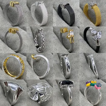 2023 100% 925 sterlingų sidabro Instagram populiarus dizaineris aukštos kokybės ispaniškas meškos žiedas originali mados papuošalų dovana