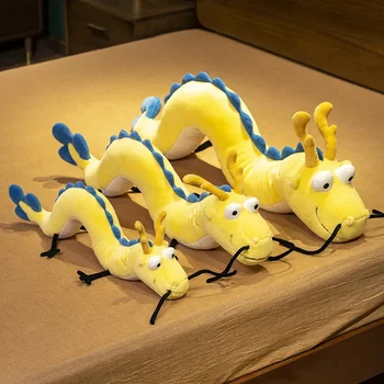 2024 Naujųjų metų drakono lėlės kojų artefaktas Drakono zodiako talismanas Animacinis filmas Pagalvė Pliušinė žaislinė pagalvė Dekoravimas Pagrindinis