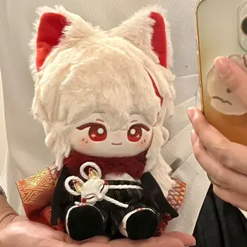 20cm Genshin Impact Cosplay Kaedehara Kazuha Miela katė Pliušinė medvilninė lėlė Anime Suknelė Lėlės Talismanas Pliušinis gimtadienio dovana