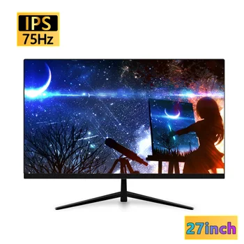 27Inch FHD monitorius 75 Hz IPS skydelis LED plokščias 2 ms ekranas Žaidimų monitorius su HDMI suderinamu palaikymu Akių apsauga