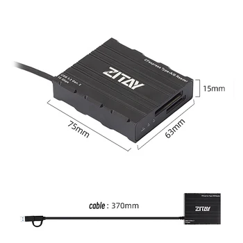 2in1 didelės spartos USB 3.2 Gen 2 CFE CFexpress atminties kortelė A tipo B kortelių skaitytuvas fr 4K 8K kino kamera R5C R5 Z6 Z7 A7s3 A7r5 A7m4