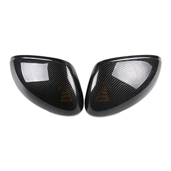 2Pcs šoninio galinio vaizdo veidrodžio dangtelio apdaila Porsche Macan 2011-2021 anglies pluošto šoninio sparno veidrodžio dangteliai