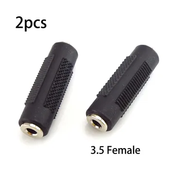 2vnt 3,5 mm moteriško ir moteriško kištuko stereofoninio adapterio garso lizdo lizdo moteriškos jungties kištuko lizdo 