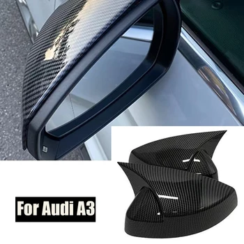 2vnt Galinio vaizdo šoninio automobilio veidrodžio dangtelis Audi A3 S3 8V RS3 2013 2014 2015 2016 2018 2017 2019 automobilio galinio vaizdo veidrodžio dėklo dangtelis