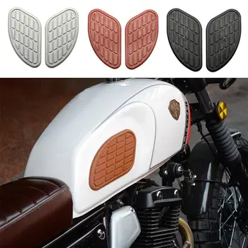 2vnt Motociklo degalų bako trinkelių apsauga Kelio pagalvėlės Retro neslystantys dekoratyviniai šoniniai lipdukai Modifikuotos dalys