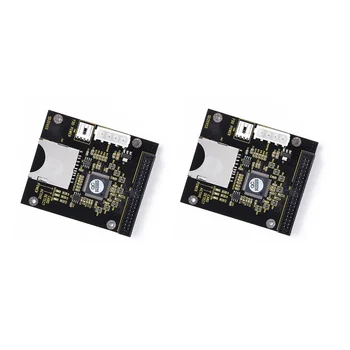 2X SD į 3,5 colio IDE 40 Pin Konverteris Kortelė IDE SD kortelės adapteris SSD įterptasis atminties adapteris Kortelės IDE išplėtimo kortelė