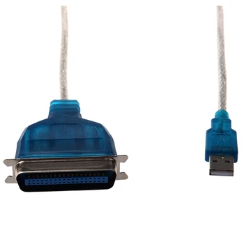 2X USB į lygiagretų IEEE 1284 spausdintuvo adapterio kabelinį kompiuterį (prijunkite seną lygiagretų spausdintuvą prie USB prievado)