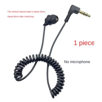 3.5mm spyruoklinės ausinės vienpusės ausinės ausinės Laidinės ausinės mobiliojo telefono MP3 kompiuteriui