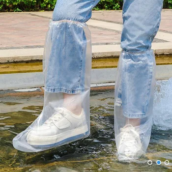 3 Pora plastikinių vienkartinių batų užvalkalų Viršutinių batų valymas Lauko lietingos dienos kilimų valymas Batų dangtelis Vandeniui atsparūs batų dangteliai