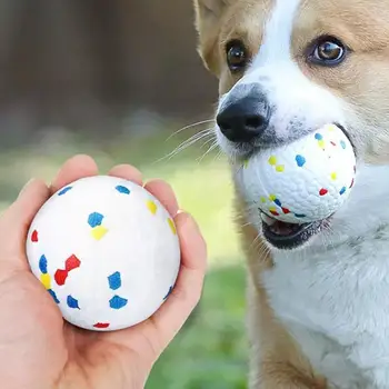 3d Išsikišęs šuo Žaislinis šuo Žaisliniai kamuoliukai kramtukams Didelis elastingumas Įkandimui atsparus nerimo malšinimas Patvarūs naminių gyvūnėlių reikmenys Atšokimas
