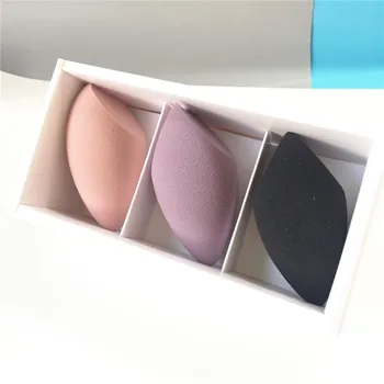 3D minkšto makiažo kempinėlės - 3 skirtingų spalvų itin minkštos hidrofilinės kosmetikos maišytuvai be latekso