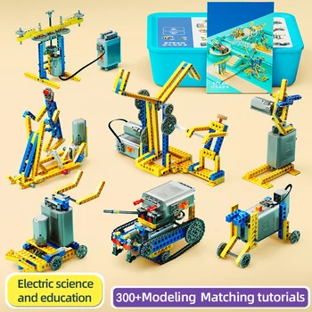 3D Mokslas ir švietimas Statybiniai blokai Žaislų rinkiniai su elektriniu žaidimu vaikams 14+, Dovana mechanikos entuziastams