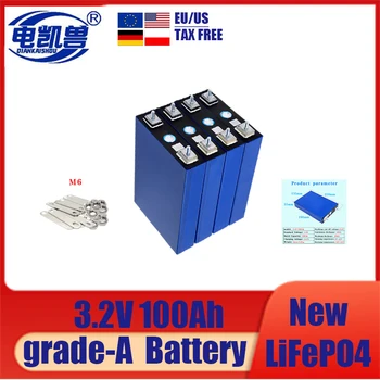 4-32pcs 100Ah A-grade 3.2V Lifepo4 baterijos, tinkamos 