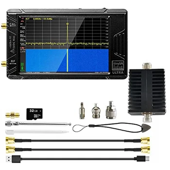 4 colių spektro analizatorius - V0.4.5.1 100Khz-5.3Ghz įmontuota 3000Mah baterija &32GB SD kortelė RF signalų generatorius QRP radijas