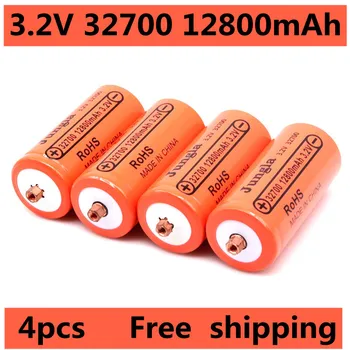 4PCS 100% originalus 32700 12800mAh 3.2V lifepo4 įkraunamas akumuliatorius Profesionali ličio geležies fosfato maitinimo baterija su varžtu