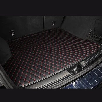 5 vietų patvarus pasirinktinis odinis automobilio bagažinės kilimėlis Land Rover Discovery L319 2010-2015 2016 automobilių kilimų priedai Interjero dalys