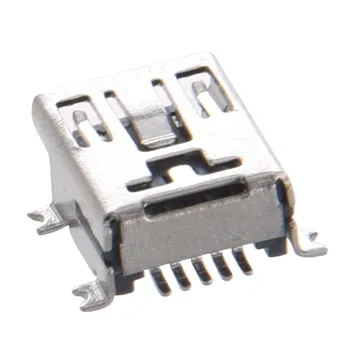 5 vnt mini USB B tipo vidinis prievadas 5 kontaktų 180 laipsnių SMD PCB LIZDO LIZDAS