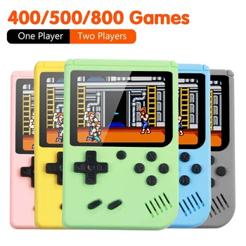 500 IN 1 Retro Portable Mini rankinių vaizdo žaidimų konsolė 8 bitų 3,0 colio spalvotas LCD žaidimų grotuvas, įmontuotas į 500 žaidimų vaikams Gift