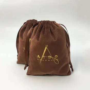 50PCS Custom Velvet maišeliai 8x10cm sutraukiamas krepšys Papuošalų auskarai Vėrinys Pakuotė Organizatorius Dovanų maišeliai Asmeninis logotipas