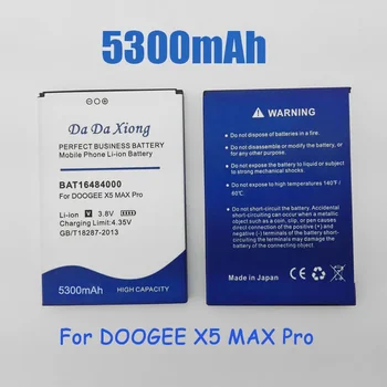 5300mAh BAT16484000 baterija DOOGEE X5 MAX Pro mobiliajam telefonui