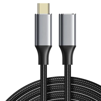 5A 100W C tipo 10Gbps Gen2 USB 3.1 į C tipo plėtinio duomenis Greito įkrovimo kabelio ilgintuvo laidas nešiojamam telefonui