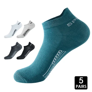 5Pairs Mesh Cotton Short Mens Sock High Quality Summer Crew Ankle Breathable Thin Low Cut Sports Casual Soft Women's Sock