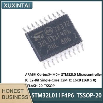 5Pcs/Lot Naujas originalus STM32L011F4P6 STM32L011 TSSOP-20 STM32L0 mikrovaldiklis IC 32 bitų viengyslis 32MHz 16KB (16K x 8)