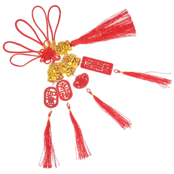 5vnt Kinų drakono metai Kabantis ornamentas Bonsai pakabukas Naujųjų metų dekoracija
