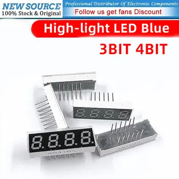 5vnt Mėlynas LED 7 segmentų ekrano vamzdis 0.28inch 0.36inch 0.56inch 3bit 4Bit katodo anodo 8 figūrinis ekranas Šviesos LED skaitmeninis vamzdis