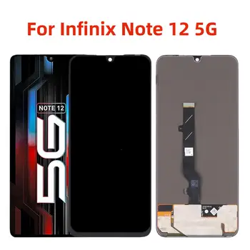 6.7'' Originalas Infinix Note 12 5G x671 LCD ekranas Jutiklinio ekrano skaitmeninimo priemonės surinkimo dalys