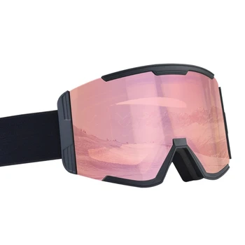 652F Snieglenčių akiniai UV apsauga Apsauga nuo rūko Platūs slidinėjimo akiniai vyrams Moterys Apsauga nuo įbrėžimų virš akinių Sniego akiniai